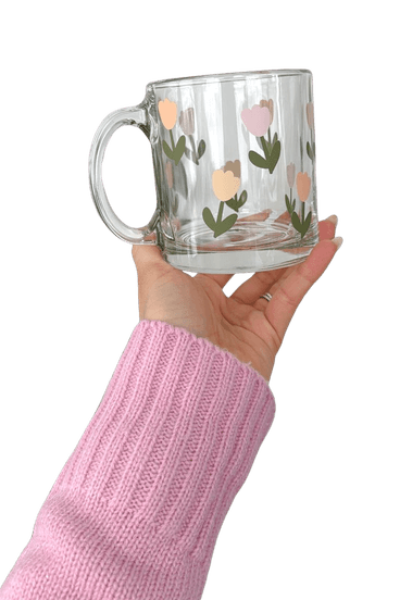 Taza de tulipanes
